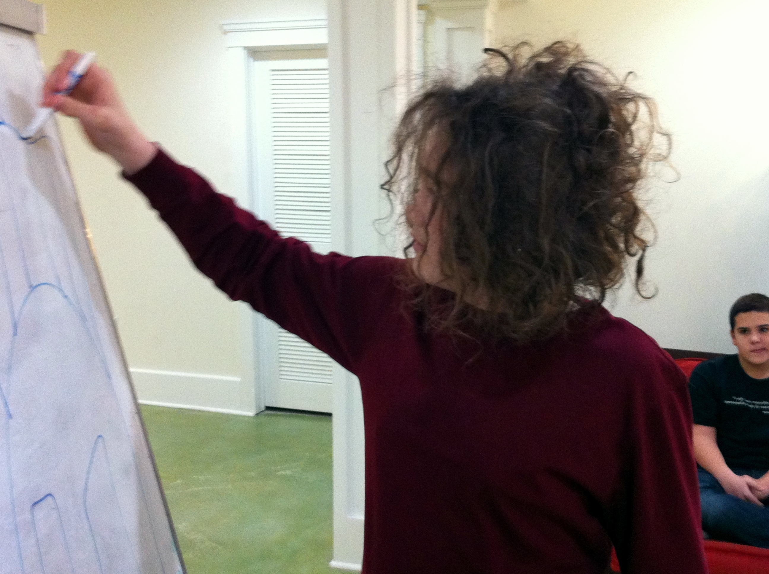 Dan at the drawign board